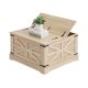 VEVOR rattan dohányzóasztal, téglalap alakú PE rattan szőtt fa dohányzóasztal MDF tetejjel, 32 hüvelykes modern bohém stílusú tárolós dohányzóasztal retró fém zsanérokkal, nappaliba, hálószobába és kis helyiségekbe