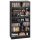 VEVOR médiatároló szekrény, 7-szintes DVD polcrendszerező, 70 x 30 x 140 cm multimédiás tárolórendszer CD-khez, DVD-khez, könyvekhez és játékokhoz, CD-polc nappaliba, dolgozószobába, felvevőszobába