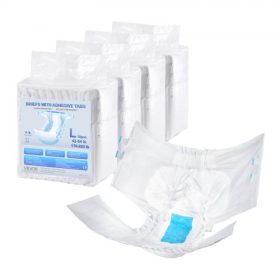   VEVOR felnőtt pelenkák fülekkel, szuper nedvszívó inkontinencia pelenkák férfiaknak és nőknek, eldobható felnőtt pelenkák szivárgásmentes 3D surround Guarddal és nedvességjelzővel - L méret, 40 darab (4 db 10 darabos csomag)