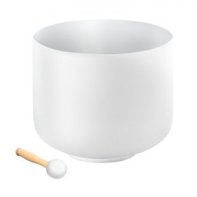   VEVOR kristály hangtál, 8 hüvelykes F hangú szívcsakra hangtál, matt kvarc hangtál gumikalapáccsal és O-gyűrűvel, tökéletes meditációhoz, jógához, hangfürdőkhöz, hanggyógyításhoz