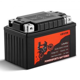   VEVOR motorkerékpár akkumulátor, 12 voltos 2 Ah, LiFePO4 lítium előre feltöltött Powersports akkumulátor, karbantartásmentes és nagy teljesítményű, kompatibilis ATV-vel, motorkerékpárral, jetskivel, robogóval, UTV-vel és egyebekke