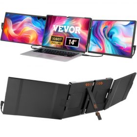   VEVOR Laptop Screen Extender 14" HD 1080P hordozható monitor 13"-17" laptophoz