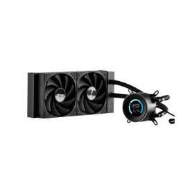   VEVOR CPU folyadékhűtő, AIO CPU vízhűtő - 120 mm-es PWN ventilátorok, pumpa, 1,8"-os kijelző, max. 2200RPM CPU hűtőventilátor, hatékony fekete PC vízhűtő Intel 115X/1366/2011/1700/1200, AMD AM4/AM5 processzorokhoz