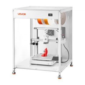   VEVOR 3D nyomtatóház szellőztetéssel, porálló, vízálló, átlátszó akril 3D nyomtató sátor, állandó hőmérsékletű védőtok LED-del, kompatibilis a Bambu Lab, Ender, Neptune, Kobra készülékekkel