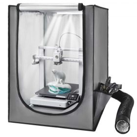   VEVOR 3D nyomtatóház szellőztetéssel, porálló, vízálló Oxford szövetből készült gyanta 3D nyomtató sátor, állandó hőmérsékletű védőtok LED-del, kompatibilis a Photon Mono/Mars 3, FDM/LCD nyomtatókkal