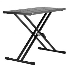   VEVOR DJ asztali állvány, 32" x 20" hordozható DJ laptop és kontroller állvány, könnyű DJ asztal DJ fülke állítható magasságú DJ állvány, összecsukható dupla-X merevítésű billentyűzet állvány és asztali, audio keverőállvány