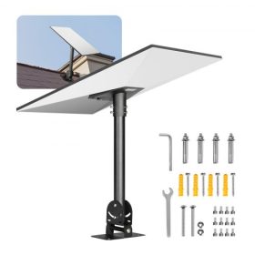   VEVOR Starlink Gen 3 tetőtartó, 30-150° állítható szögű tetőoszlop-adapter, nagy teherbírású acél Starlink Standard Gen 3 csőkészlet, kompatibilis a Gen3 és V3 rendszerekkel, könnyen összeszerelhető, fekete