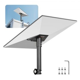   VEVOR Starlink lakókocsi létratartó, 360°-ban állítható szögű rögzítés, standard Gen 3 csőkészlet, strapabíró acél extra rövid Starlink lakókocsi létraadapter, kompatibilis a Gen3 és V3 modellekkel, könnyen összeszerelhető, fekete