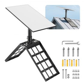   VEVOR Starlink Gen 3 tetőtartó, 45-135° állítható szögű tetőgerincoszlop-adapter, nagy teherbírású acél Starlink Standard Gen 3 csőkészlet, kompatibilis a Gen3 és V3 rendszerekkel, könnyen összeszerelhető, fekete