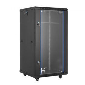   VEVOR 22U hálózati szekrény, fali szerelvény, 600 mm mélység, 136 kg maximális teherbírás Szerverszekrény, állványház zárható edzett üvegajtóval, oldalpanelekkel, szerverállvány IT berendezésekhez, A/V eszközökhöz
