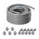 VEVOR 12,7 mm-es (1/2 hüvelykes) flexibilis, folyadékzáró PVC elektromos védőcső, 30,5 m, nem fémes