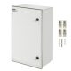 VEVOR NEMA acélház, 60x40x23 cm NEMA 4X üvegszálas elektromos doboz, IP66 vízálló és porálló, kültéri/beltéri elektromos csatlakozódoboz, szerelőlappal