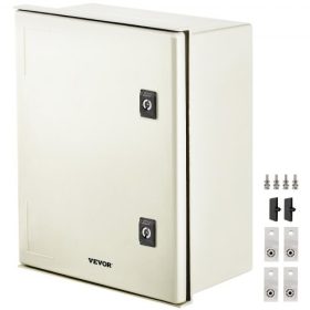   VEVOR NEMA üvegszálas ház, 40x30x20 cm NEMA 4X üvegszálas elektromos doboz, IP66 vízálló és porálló, kültéri/beltéri elektromos csatlakozódoboz, szerelőlappal