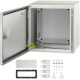VEVOR NEMA acél burkolat, 30x30x20cm NEMA 4X acél elektromos doboz, IP66 vízálló és porálló, kültéri/beltéri elektromos csatlakozódoboz, szerelőlappal