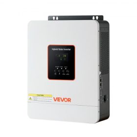   VEVOR 3000W hibrid napelemes inverter, 24V DC - 230V AC, tiszta szinuszhullámú inverter töltő, beépített 80A MPPT napelemes vezérlő, kompatibilis ólom-savas lítium akkumulátorokkal, otthoni, lakókocsi és hálózaton kívüli használat