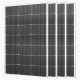 VEVOR 4 db 100 W-os monokristályos napelem, 23%-os hatásfokú mono PV modul stabil MC4 kimenettel és alumínium kerettel, IP65 vízálló napelem autókhoz, hajókhoz, lakókocsikhoz, lapostetős, hálózaton kívüli alkalmazásokhoz