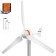 VEVOR szélturbina-generátor, 12 V/AC szélturbina-készlet, 400 W-os szélerőmű MPPT vezérlővel, 3 pengével, automatikusan beállítja a szél felőli irányt, alkalmas teraszra, tengeri hajókra, lakóautókra, faházakra, hajókra