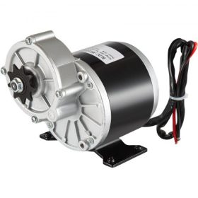   VEVOR 24V DC szénkefés villanymotor, 350W 3000RPM áttételű reduktor, szénkefés egyenáramú motor 9 fogas lánckerékkel #410 lánchoz elektromos kerékpárokhoz