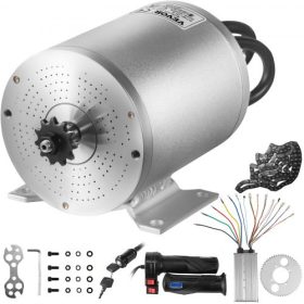   VEVOR elektromos kefe nélküli egyenáramú motor 72V 3000W kefe nélküli villanymotor 4900RPM kefe nélküli motorkészlet vezérlővel és gázkarral elektromos robogóhoz, elektromos kerékpár motor, barkács alkatrész átalakító készlet