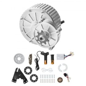   VEVOR 450W-os elektromos kefés egyenáramú motorkészlet - 36V 3000 fordulat/perc motor továbbfejlesztett sebességszabályozóval és forgómarkolatú fojtószelep-készlettel gokartokhoz, elektromos kerékpárokhoz, motorkerékpárokhoz, robo