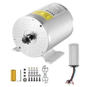   VEVOR 2000W-os elektromos kefe nélküli egyenáramú motorkészlet - 48V 4300rpm motor továbbfejlesztett sebességszabályozóval gokartokhoz, elektromos kerékpárokhoz, motorkerékpárokhoz, robogókhoz