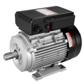   VEVOR 1,1 kW-os villanymotor 2800 ford./perc, AC 220~240V 7,1A, 90S, B3 váz, egyfázisú légkompresszor motor, 24 mm-es ékes tengely, óramutató járásával megegyező/balra forgás mezőgazdasági gépekhez és általános berendezésekhez