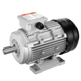   VEVOR 2,2 kW-os villanymotor 2890 ford./perc, AC 400V 4,7A, 90L, B3 váz, 3 fázisú légkompresszor motor, 24 mm-es kulcsos tengely, óramutató járásával megegyező/balra forgás mezőgazdasági gépekhez és általános berendezésekhez