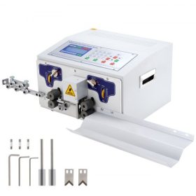   VEVOR automata vezetékcsupaszító gép 300W, számítógépes vezetékcsupaszító és hámozógép, vezetékcsupaszító szerszám egyenesítővel és gyűjtőtányérral 0,1-10 négyzetmilliméteres vezetékekhez