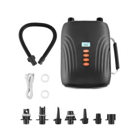   VEVOR 20PSI SUP pumpa, újratölthető akkumulátorral, kétfokozatú felfújó és leeresztő SUP légpumpa automatikus kikapcsoló funkcióval és 12 V-os egyenáramú autós csatlakozóval, ideális felfújható csónakokhoz, sátrakhoz és matracokho