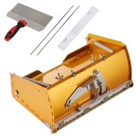   VEVOR gipszkarton lapos doboz, 25 cm széles, gyors tisztítás, alumínium sárgyűjtő gipszkartonhoz, falburkolathoz, gipszkartonhoz, bónusz sárvédő, extra 2 rozsdamentes acél penge (25 cm)