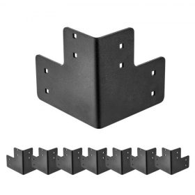   VEVOR munkapad sarokkonzol készlet, 6.50 x 6.50 x 6.50 hüvelyk / 165 x 165 x 165 mm, 2204 font/1000 kg teherbírás, nagy teherbírású, masszív acél szögkonzolok csavarokkal, íróasztal-műhelyasztal platformhoz, 8 darab