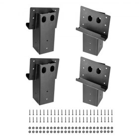   VEVOR szarvasroló konzolok, kültéri 3,6x3,6 platformkonzol, 3,5x3,5 hüvelykes / 88,9x88,9 mm-es fűrészáruhoz, 2204 font / 1000 kg teherbírású acél emelőkonzolok szarvasállványhoz, vadászrolókhoz, lövészeti kunyhóhoz, 4 db