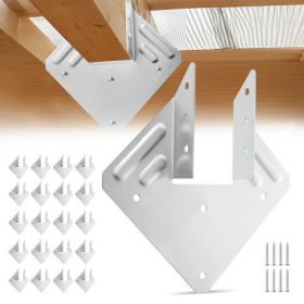   VEVOR hurrikán szarufakötözők, belső méret 5,31x1,57x2,48 hüvelyk / 135x40x63 mm, nagy teherbírású hurrikánpántok, nagy teherbírású szarufakötözőkonzolok, gerendatartók fa szerkezetű tetőgerendákhoz, 25 db