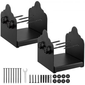   VEVOR 6x6 oszloptalp 2 db, belső méret 5,9x5,55 hüvelyk / 150x141 mm oszlopkonzolok, nagy teherbírású szénacél teraszoszlopok, fa oszlopkonzolok pavilon teraszkorlát tartó fedélzet alaplaphoz, fekete