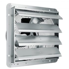   VEVOR redőnyös elszívó ventilátor, 406 mm-es nagysebességű 1400RPM 2000 CFM, alumínium fali padlásventilátor AC motorral, szellőztetés és hűtés üvegházakba, garázsokba, fészerekbe, üzletekbe