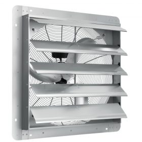   VEVOR redőnyös elszívó ventilátor, 610 mm-es nagysebességű 1400RPM 2892 CFM, alumínium fali padlásventilátor AC motorral, szellőztetés és hűtés üvegházakba, garázsokba, fészerekbe, üzletekbe
