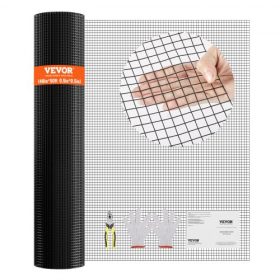   VEVOR hardverszövet, 48" x 50" horganyzott drótháló tekercs, 19-es csirke drótkerítés tekercs, vinilbevonatú fém drótháló csirkefogó korláthoz, nyúlkígyókerítések, baromfitartók