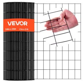   VEVOR drótháló 61 cm x 7,62 m, 2 x 3 hüvelykes hálószem, 16-os méretű horganyzott drótháló tekercsben, időjárásálló vinilbevonatú csirkedrótkerítés, nagy teherbírású hegesztett kerti növénykerítés nyúl- és kígyóketrecekhez