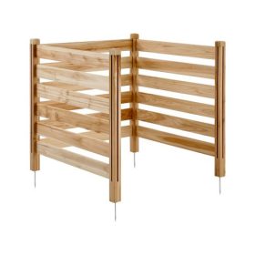   VEVOR fa adatvédelmi kerítés, 36" széles x 36" hosszú, 3 paneles rácsos légkondicionáló kerítés, medencefelszerelés-burkolat fém karókkal, egyszerű barkácsolás, kültéri szemeteskuka-elrejtés kerti dekorációhoz
