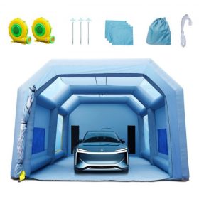  VEVOR felfújható permetező fülke autófestő sátor 33x20x13ft szűrőrendszer, 2 fúvó