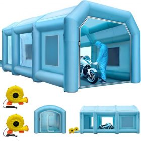   VEVOR felfújható szórófejes autófestő sátor 9 x 6 x 4 m W/ szűrő és 2 fúvó