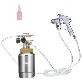   VEVOR szórófesték nyomótartály, 2L/0.5gal könnyű sűrített levegős festéktartály, 1.8mm fúvóka szórópisztoly 3m tömlők lakberendezéshez, építészethez, építőiparhoz, autóipar festéshez, 45PSI max.