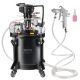 VEVOR szórófesték nyomótartály, 10 l/2,5 gallon teljesen automatikus keverőnyomásos tartály, 70 psi állítható nyomás, nyomótartály festéktartály szórópisztollyal és tömlőkkel, lakberendezési és ipari festéshez