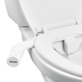   VEVOR bidé tartozék WC-hez, nem elektromos bidé WC-ülőke tartozék - kettős behúzható fúvókák, állítható hidegvíz-nyomás, rozsdamentes acél bemenet, ideális hátsó és női mosáshoz, fehér