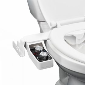   VEVOR bidé tartozék WC-hez, meleg és hideg vízpermetező, nem elektromos - kettős behúzható fúvókák, állítható víznyomás, 0,3 hüvelykes ultravékony bidé WC-ülőke tartozék hátulról és női mosdóhoz