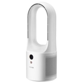   VEVOR asztali ventilátor lapát nélküli, 12,99 hüvelykes, gyerekbarát, személyes hordozható asztali ventilátor, 6 sebességes USB csendes hűtésű kis toronyventilátor gombvezérléssel, hideg levegőt fúj irodába, otthonra (csatlakoztat