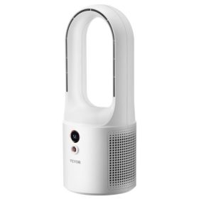  VEVOR asztali ventilátor lapát nélküli, 12,99 hüvelykes hordozható asztali ventilátor, 6 sebességes USB csendes hűtésű kis toronyventilátor újratölthető akkumulátorral, könnyen tisztítható és gyerekbarát, hideg levegőt fúj hálószo