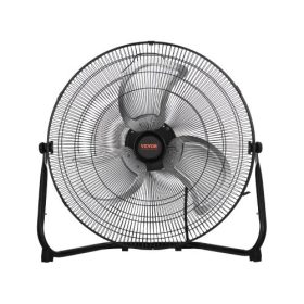   VEVOR állóventilátor, 3 sebességes, nagy sebességű, nagy teherbírású, 20 hüvelykes ipari ventilátor, 4800 CFM, 360°-ban állítható dőlésszög, 21,33 láb/másodperc légáramlás, nagy fém ventilátor, otthonra, edzőterembe, irodába, gará
