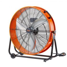   VEVOR dobventilátor, 24 hüvelykes nagy sebességű ipari műhelyi ventilátor, nagy teherbírású kereskedelmi használatra, 3 sebességes, 8600CFM, 360°-ban állítható, dönthető ipari padlóventilátor raktárakba, műhelyekbe, gyárakba, pinc