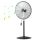 VEVOR ipari talapzatos ventilátor, 30 hüvelykes, 85 fokos oszcilláló ventilátor, állítható magasságú állóventilátorok 3 állítható sebességgel, nagy teljesítményű padlóventilátorok hálószobába, nappaliba, otthonra, irodába, fekete